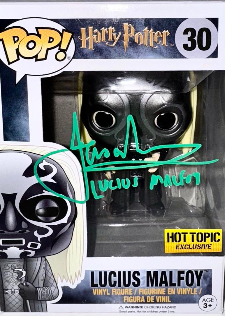 Jason Isaacs Signed Funko Pop #30 "Lucius Malfoy" (Harry Potter) - JSA COA #01